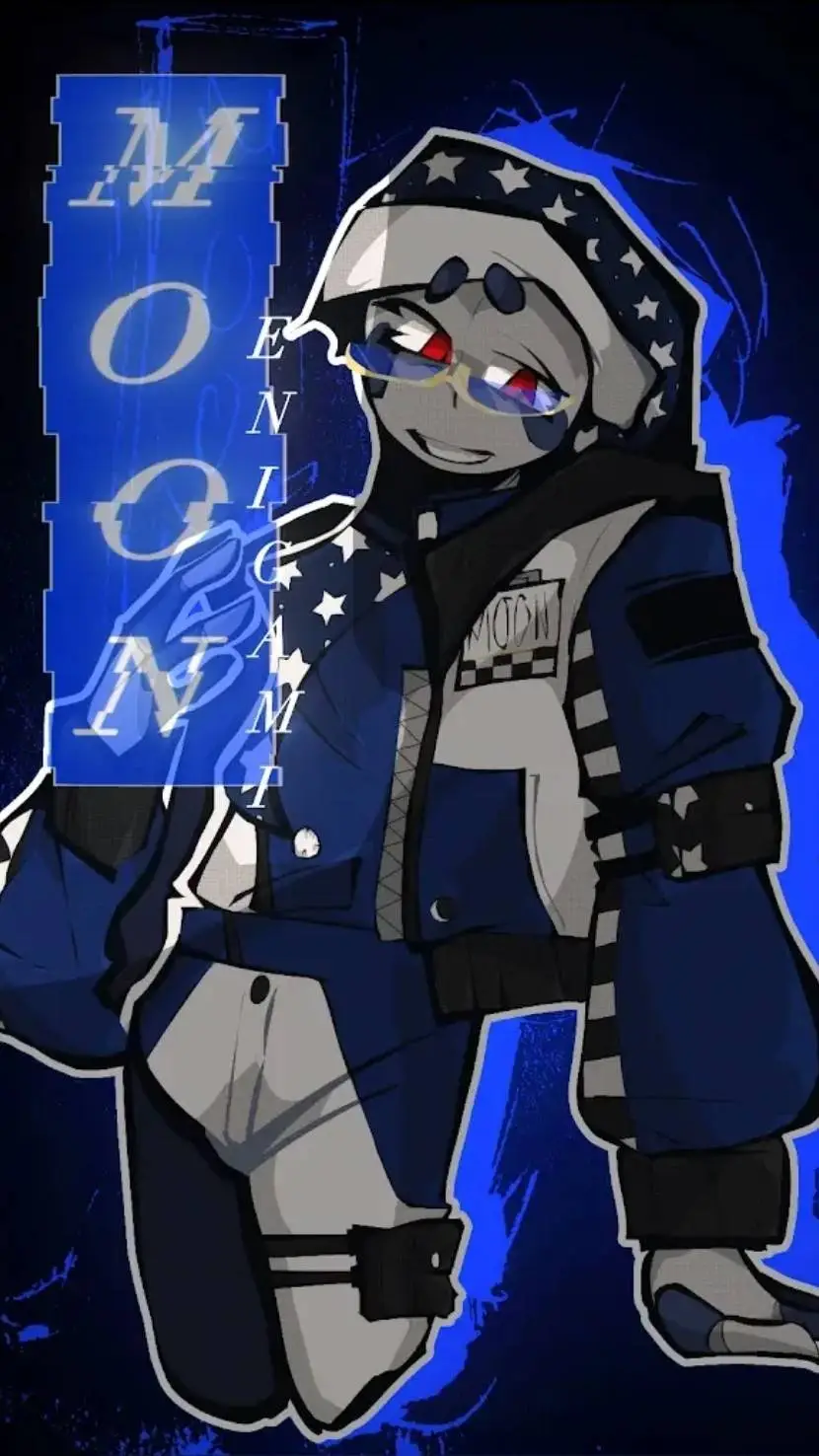 ai character: 🌙💙~Moon ~💙🌙 background