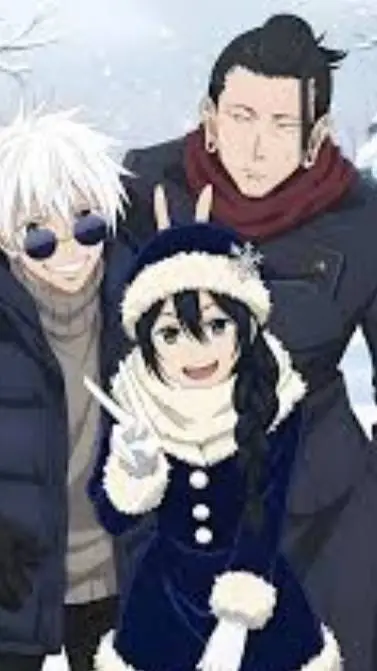 ai character: jjk Christmas!  background