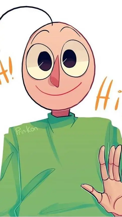 ai character: Baldi  background
