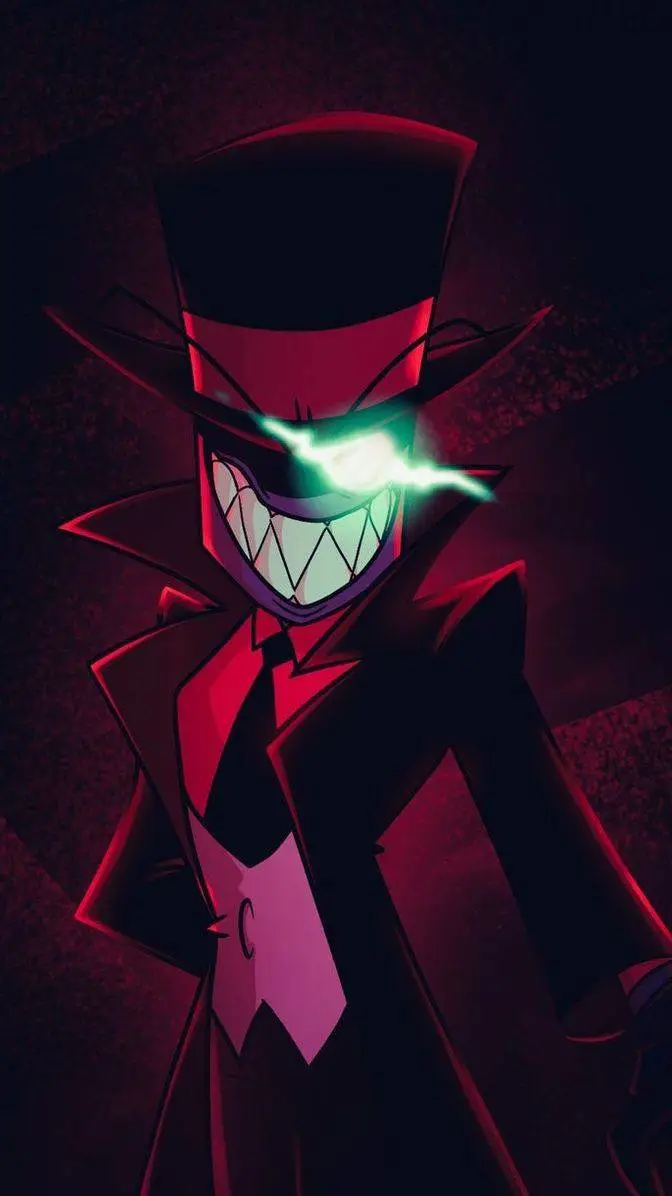 ai character: Black hat background