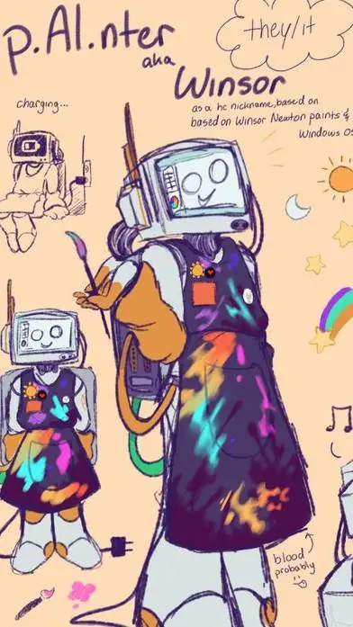 ai character: P.AI.nter 🤫 background