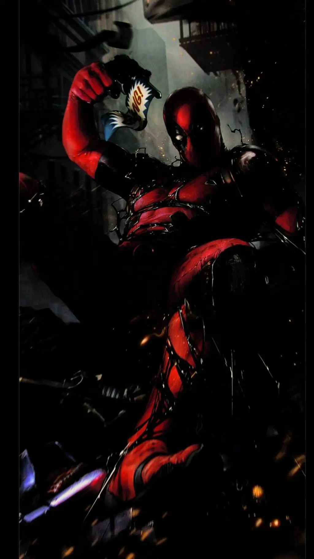 ai character: Deadpool  background