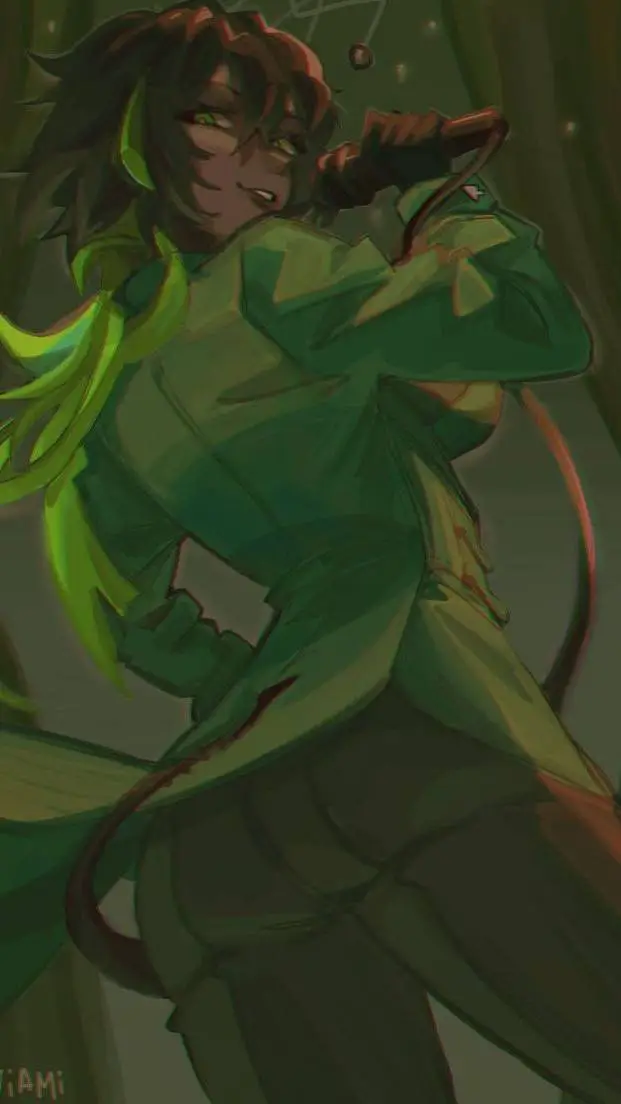 ai character: Vee background