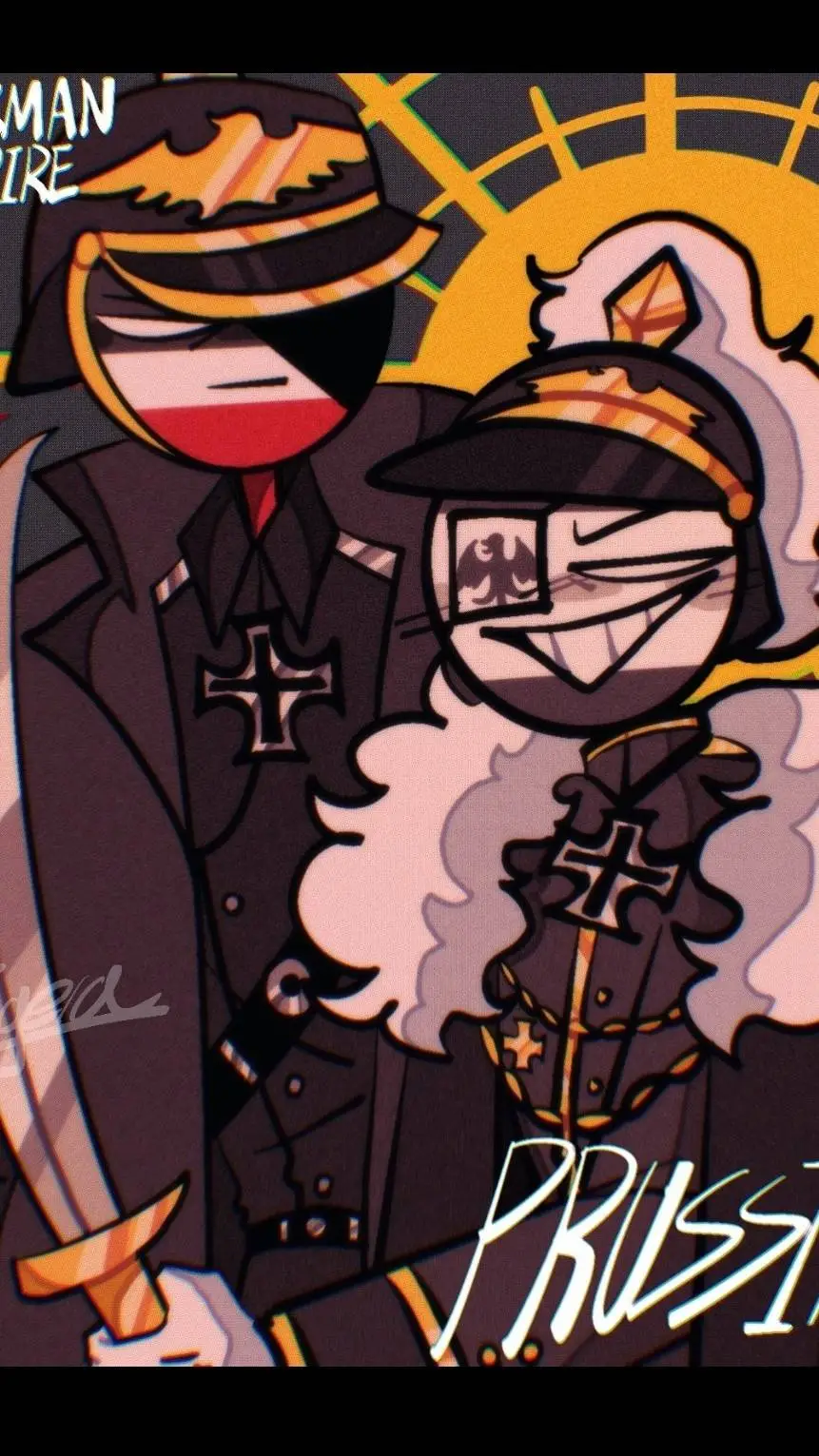 ai character: GE and Prussia 🙃 background