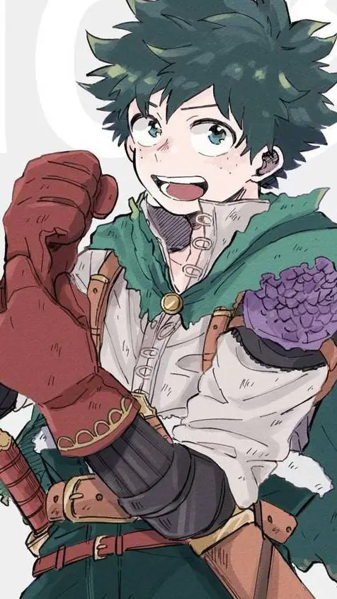 ai character: Izuku but fantasy  background