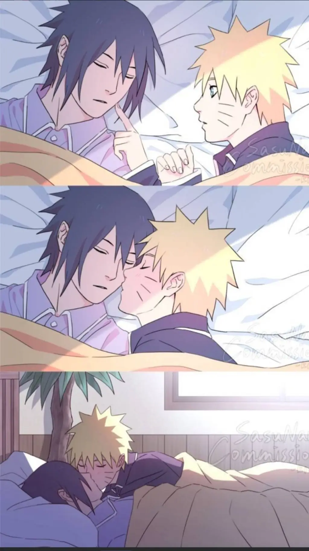 ai character: sasunaru roomies background