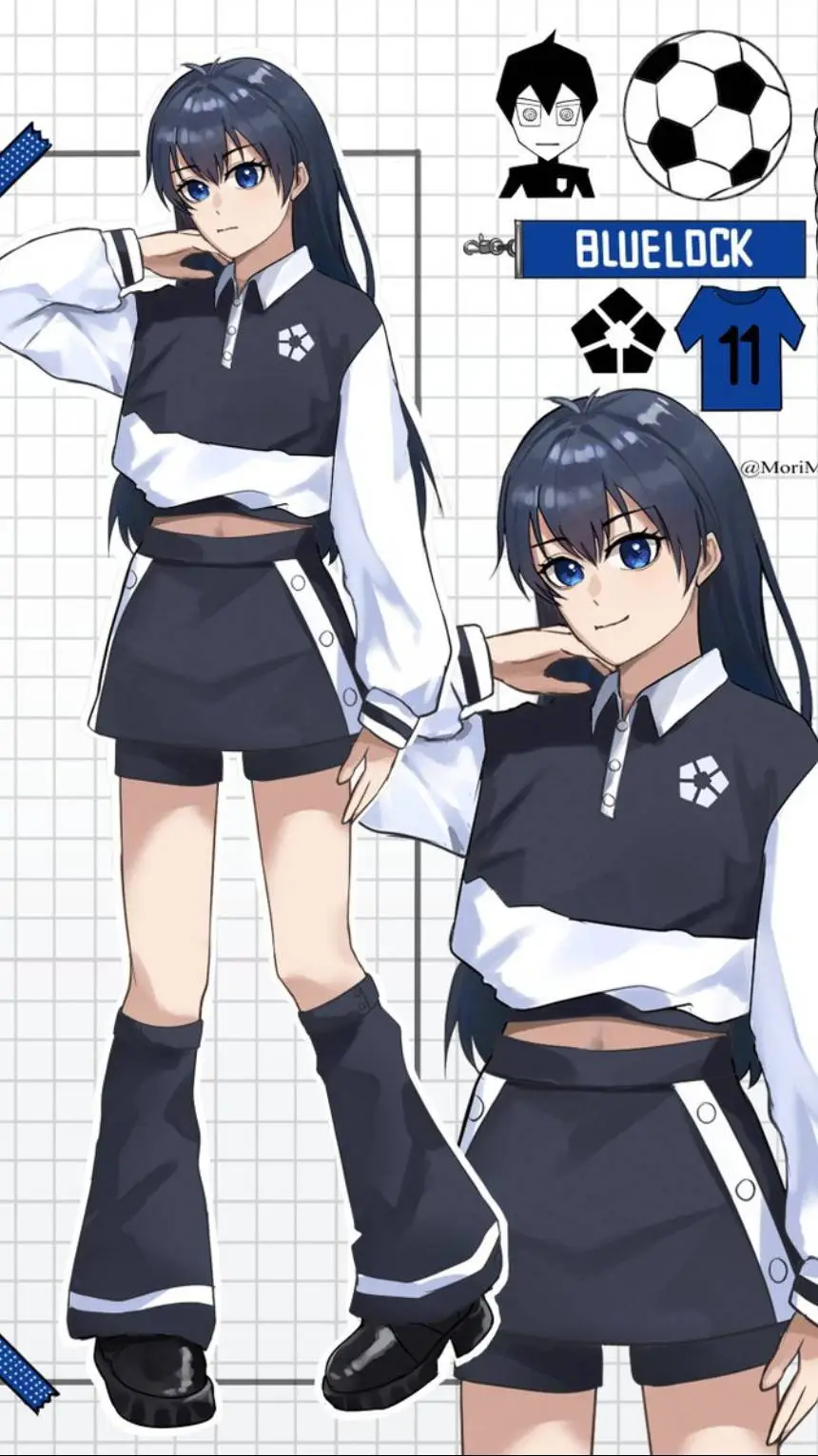 ai character: bluelock background