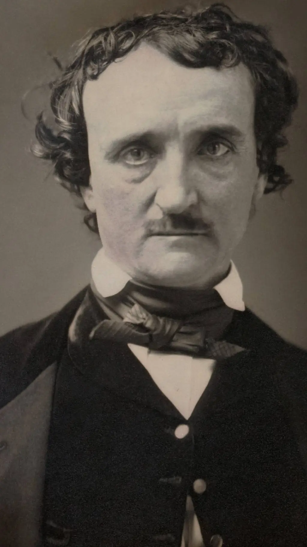 ai character: Edgar Allan Poe background
