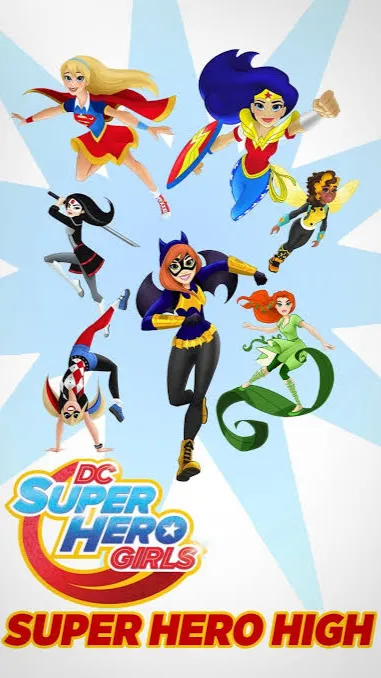 ai character: Supper hero high! background