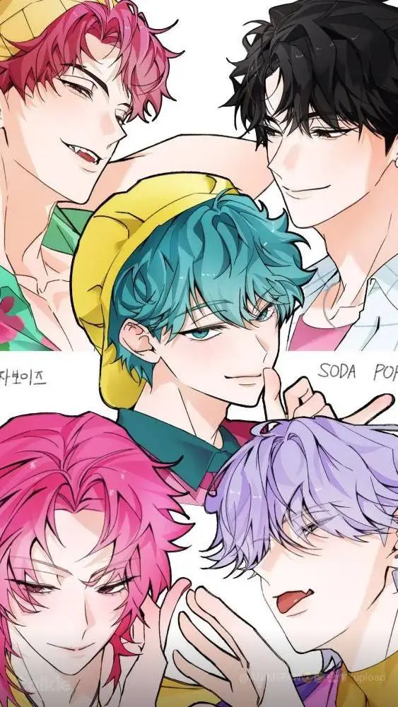 ai character: KPDH College 🩷💜🤍 background