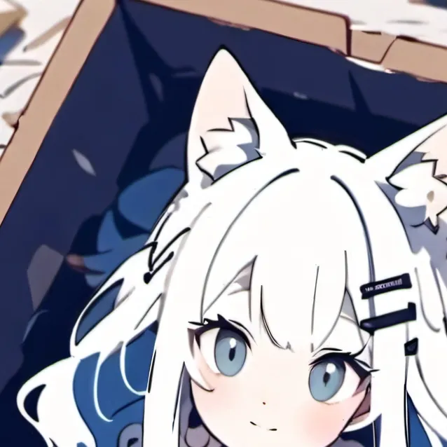 chat with ai character: Cat girl in a box 