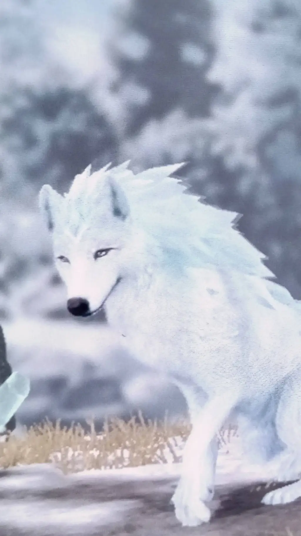 ai character: HeciousTheWolfGod. background