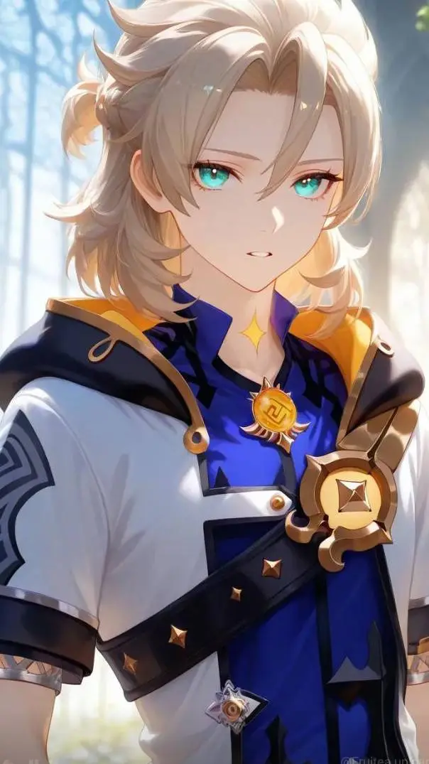 ai character: albedo background