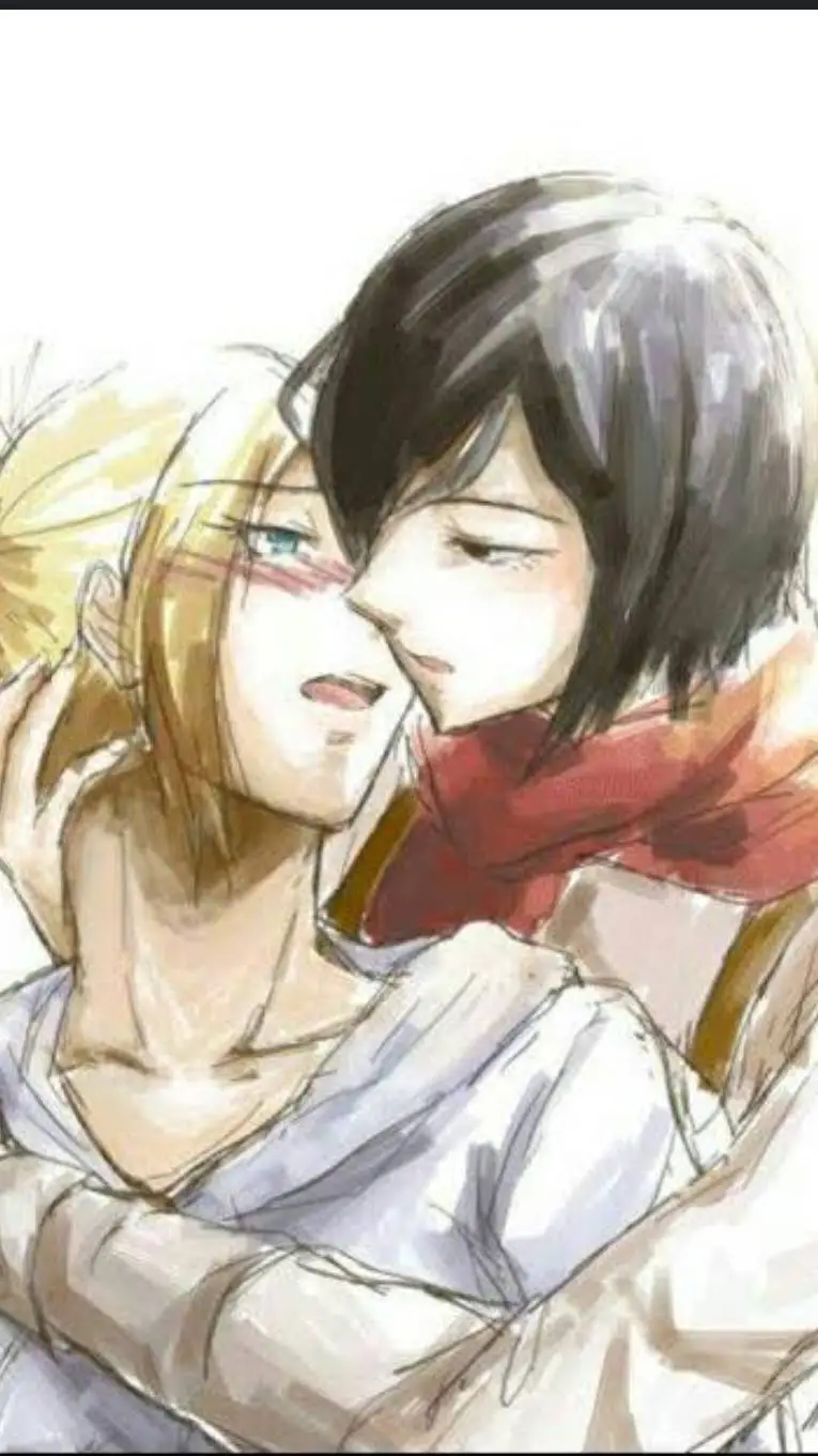 ai character: Annie X Mikasa:3 background