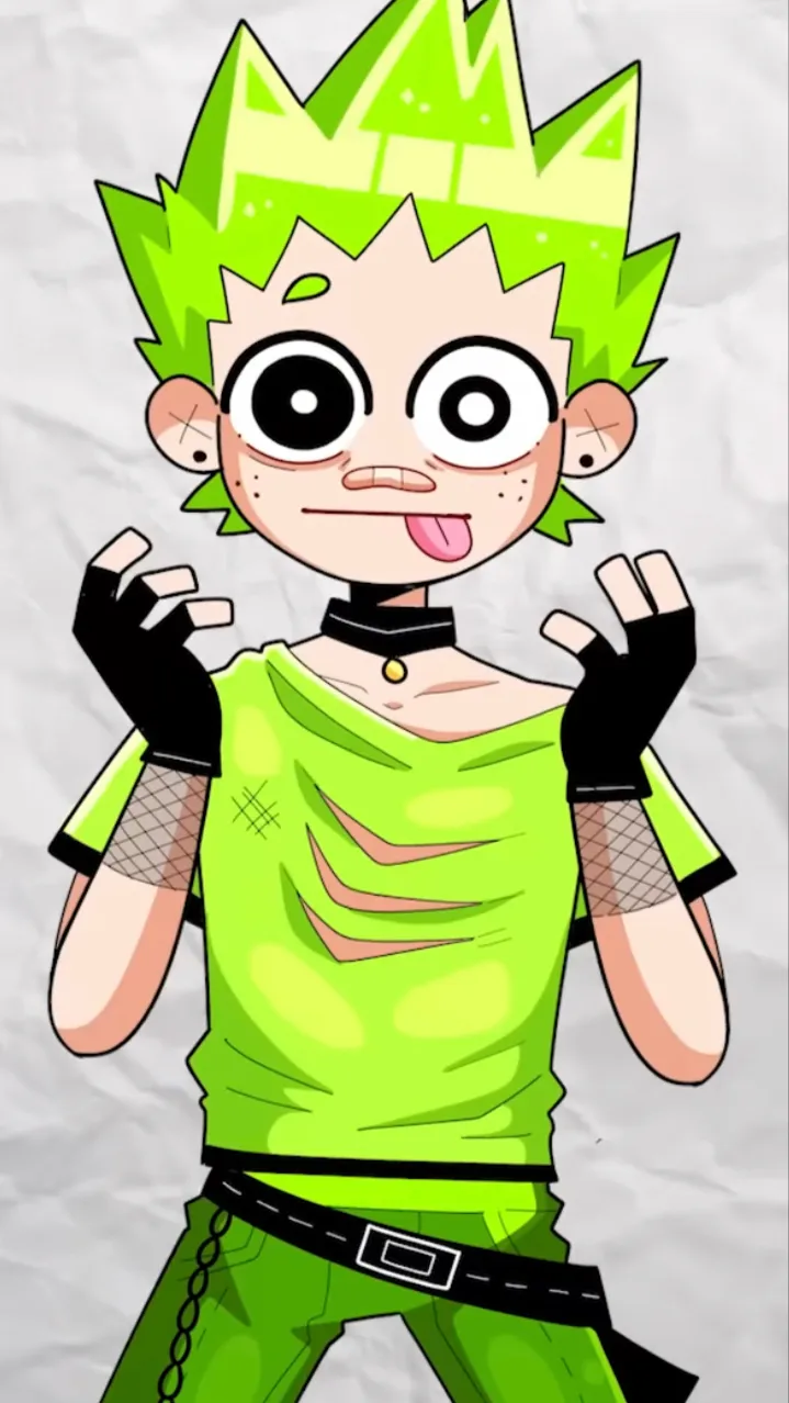 ai character: Lime background