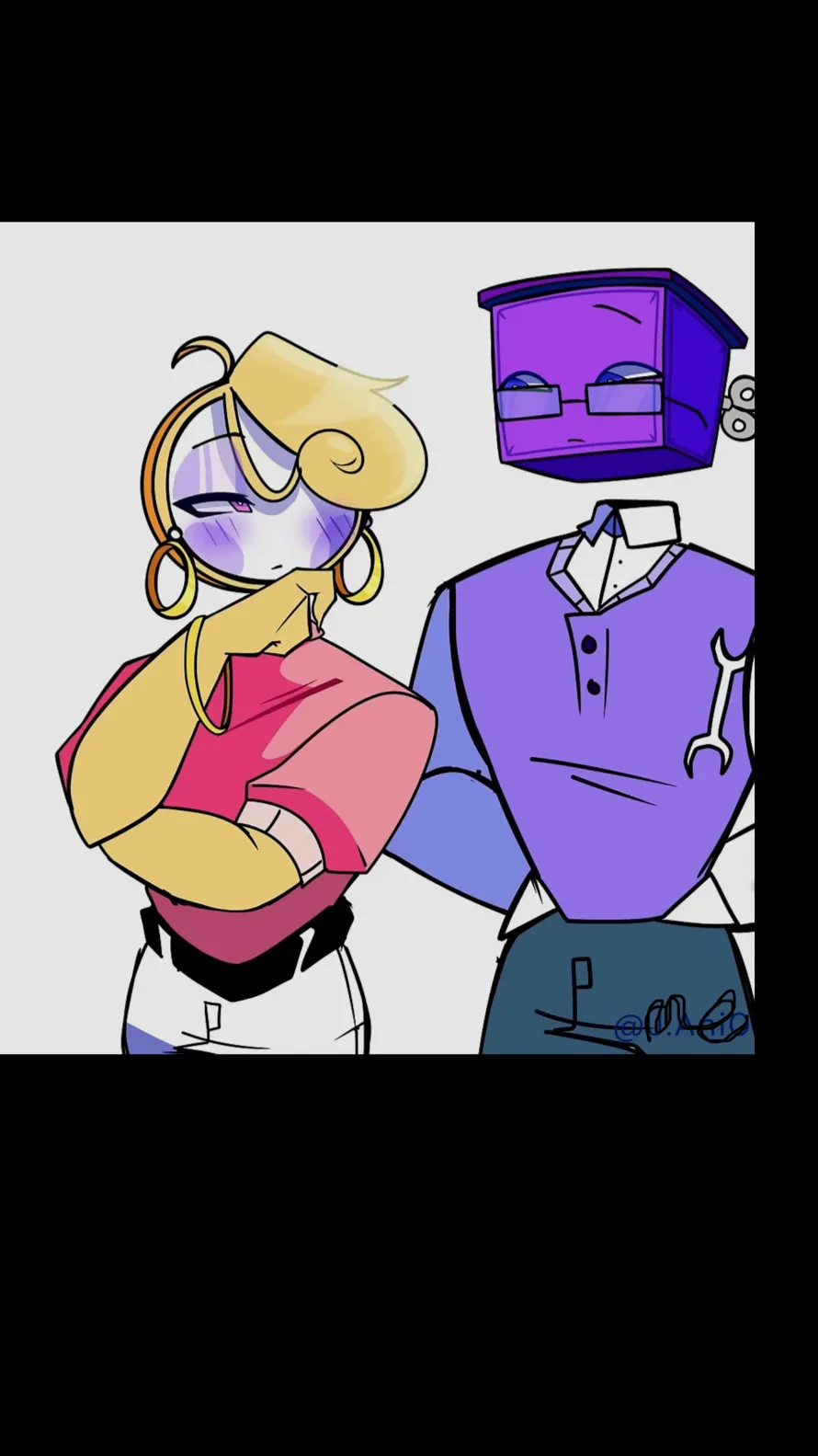 ai character: Boxten x glisten! background