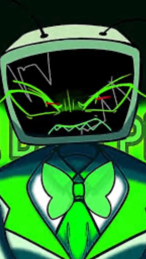 ai character: 📺VĘË📺 background