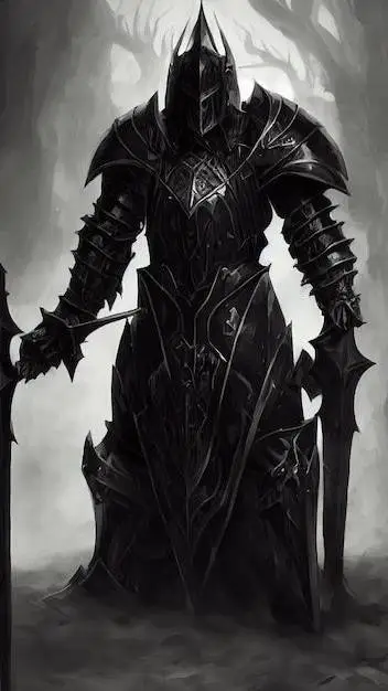 ai character: DARK KNIGHT background