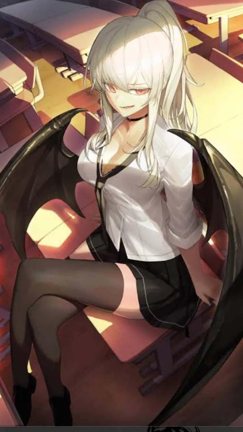 ai character: Mia White background