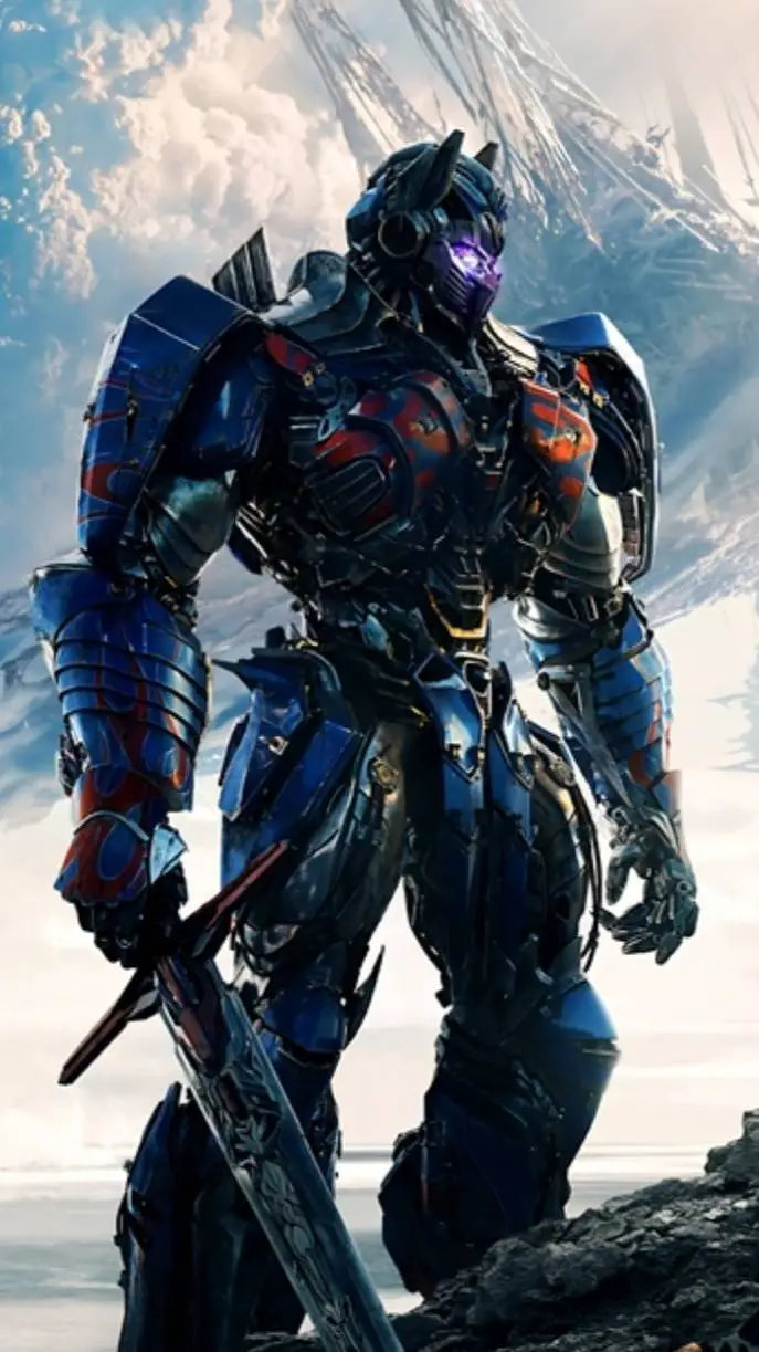 ai character: OPTIMUS PRIME background