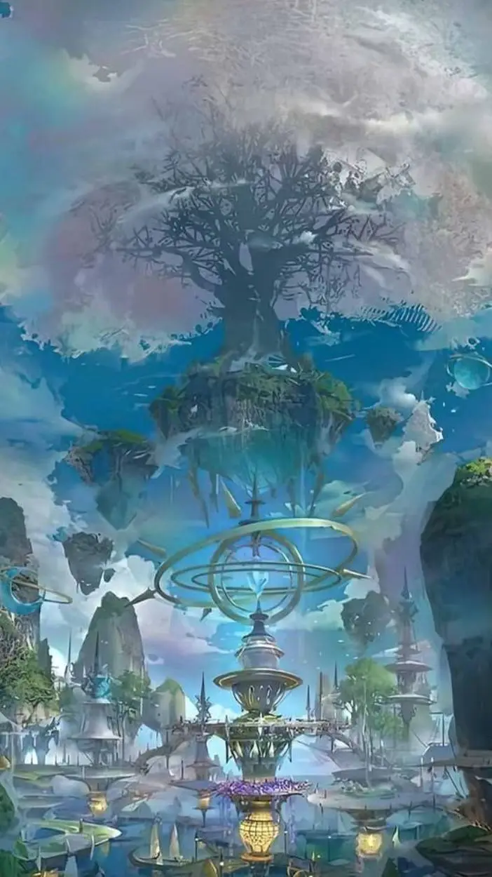 ai character: Fantasy world background