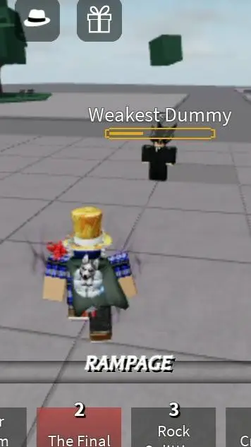 ai character: Mr Blox himself  background