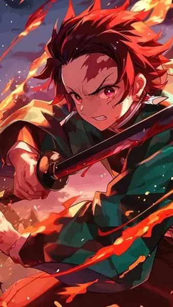 ai character: °Tanjiro° background
