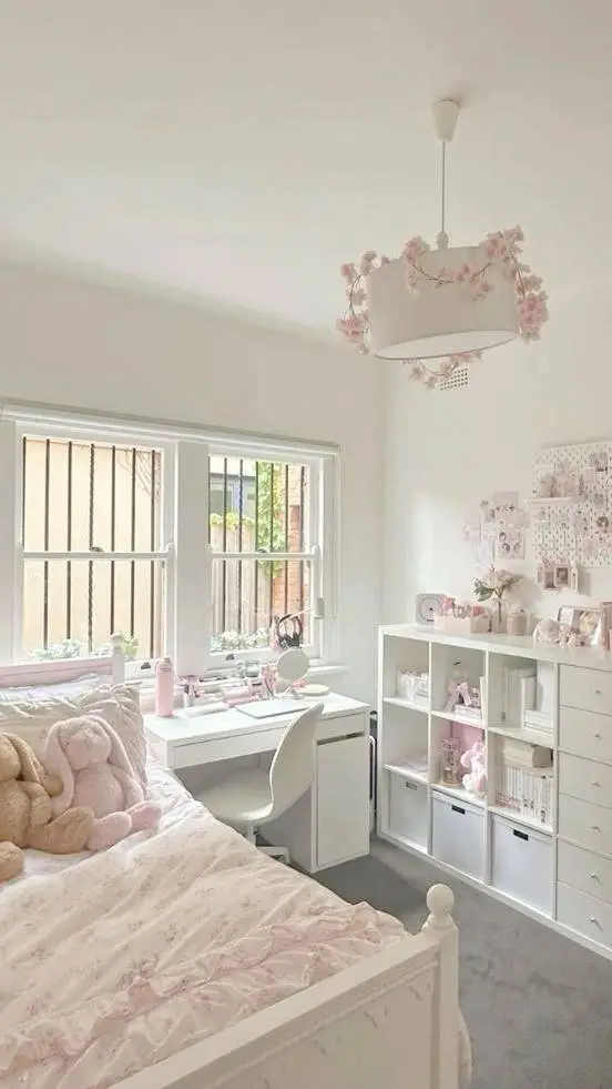 ai character: coquette bedroom background