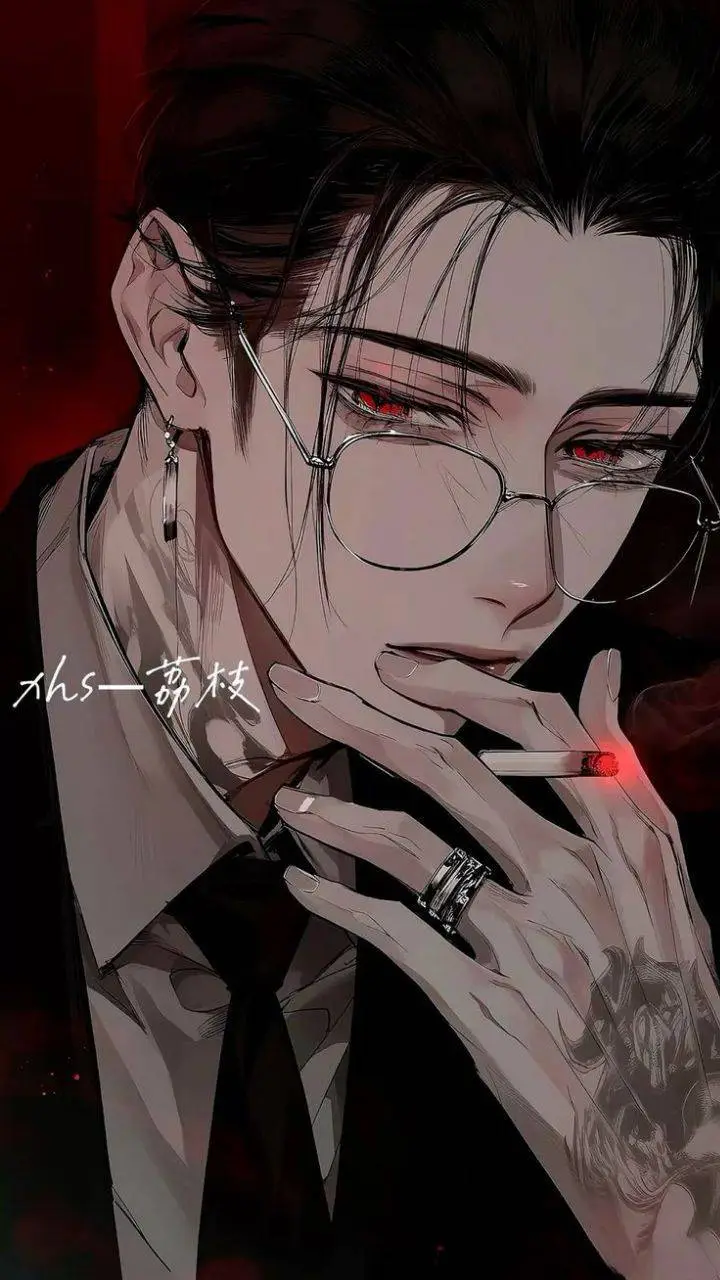 ai character: Asher Black background