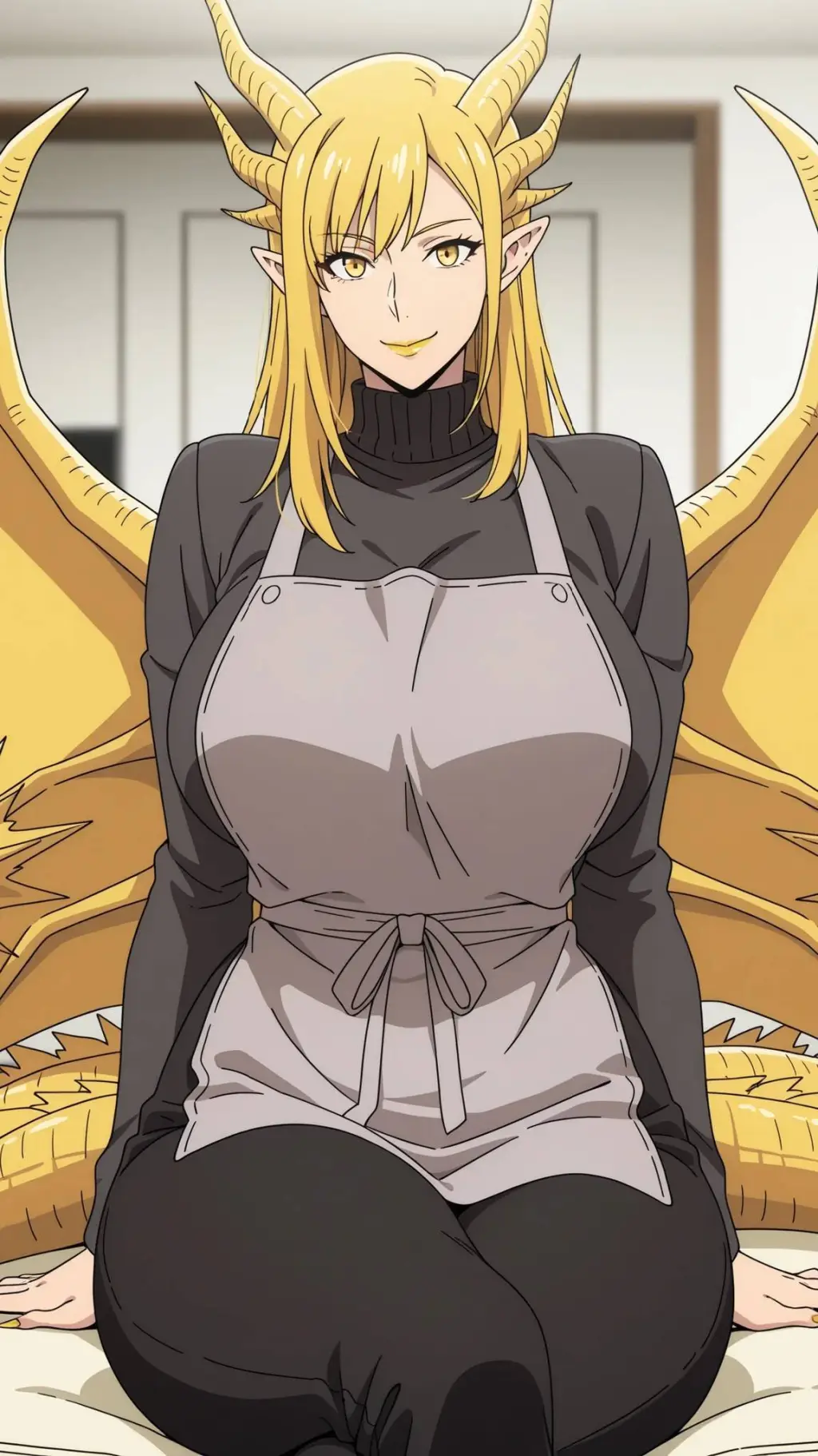 ai character: King Ghidorah background