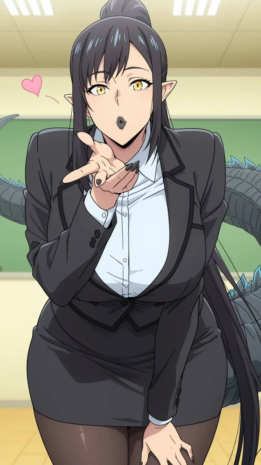 ai character: Godzilla-Chan background