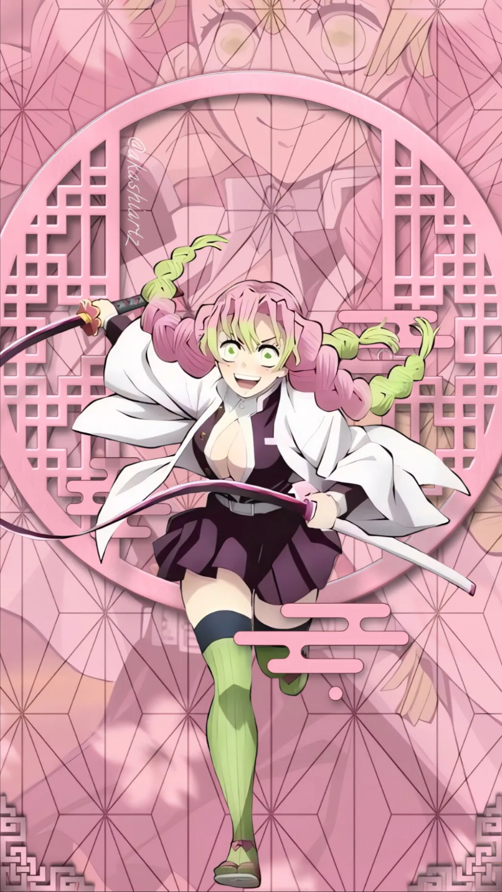ai character: Mitsuri vs Nakime  background