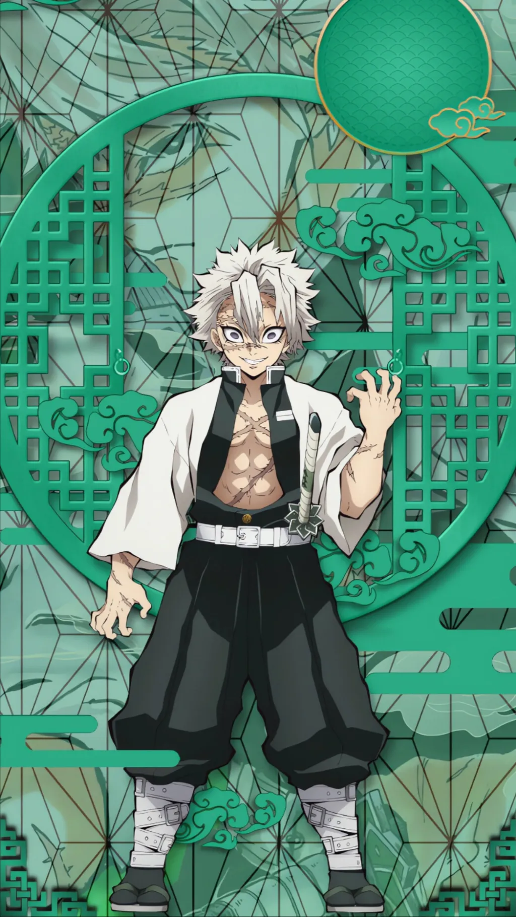 ai character: Sanemi v Kokushibo background