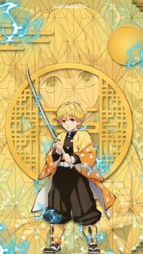 ai character: Zenitsu vs Kaigaku background