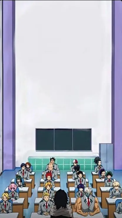 ai character: Mha first day background