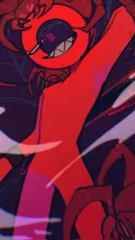 ai character: ⭕Red❤️ background