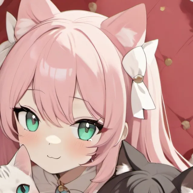 chat with ai character: your two cat kids