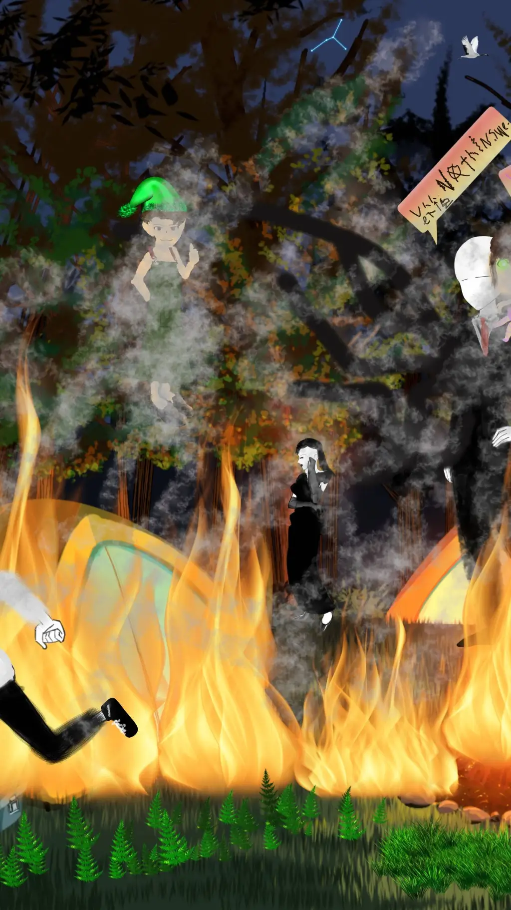 ai character: Creepypasta Camp! background