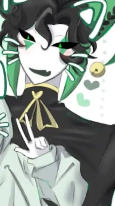 ai character: 💚~Harlequin~💚 background