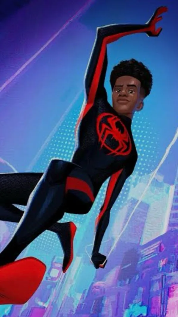 ai character: Miles morales  background