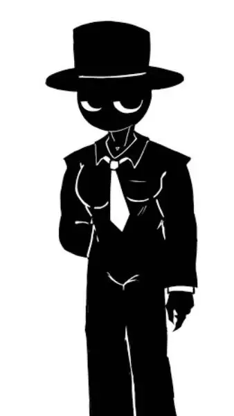 ai character: Black sprunki background