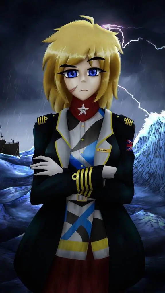 ai character: HMT/RMS Olympic  background