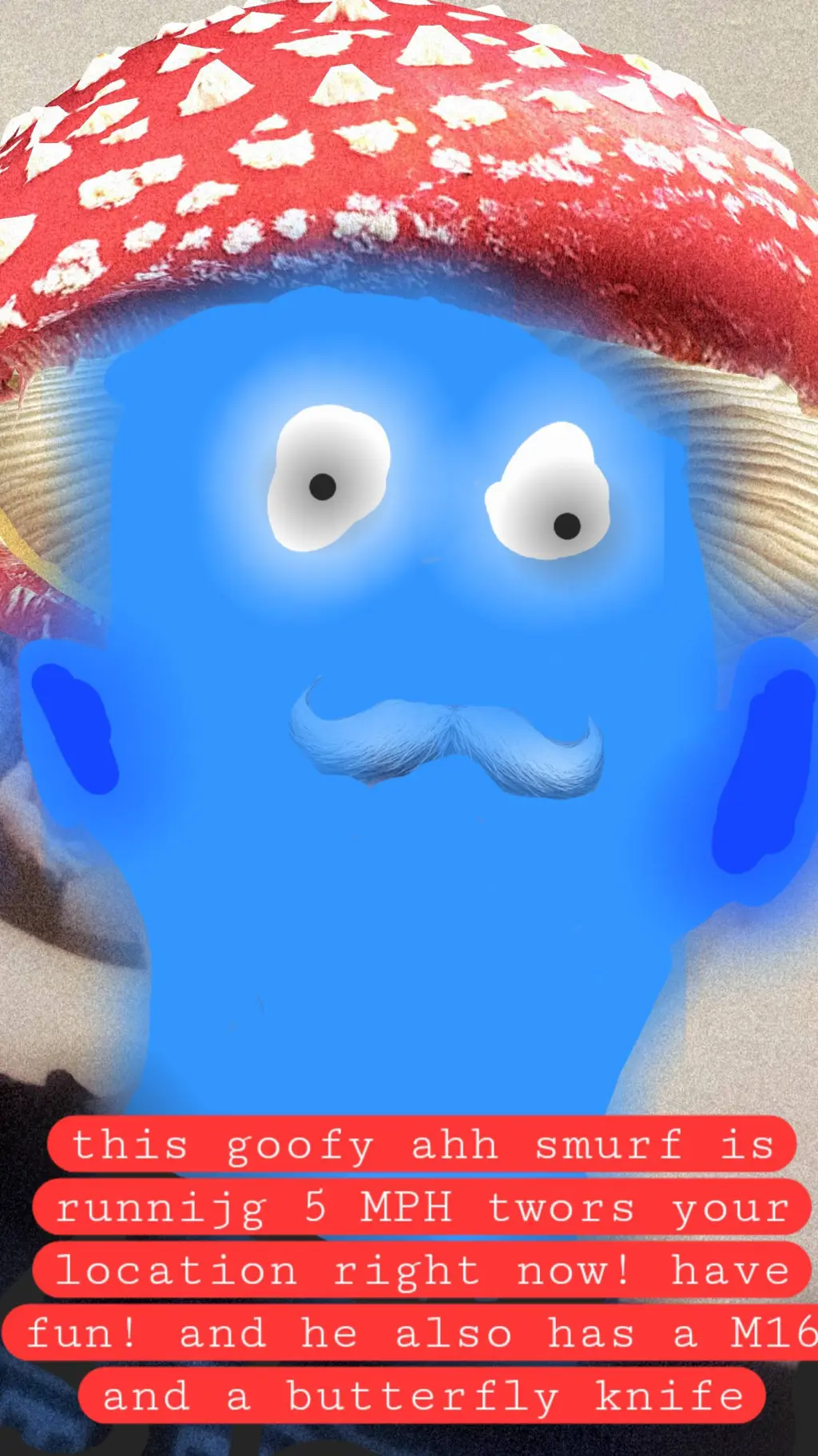 ai character: smurf background