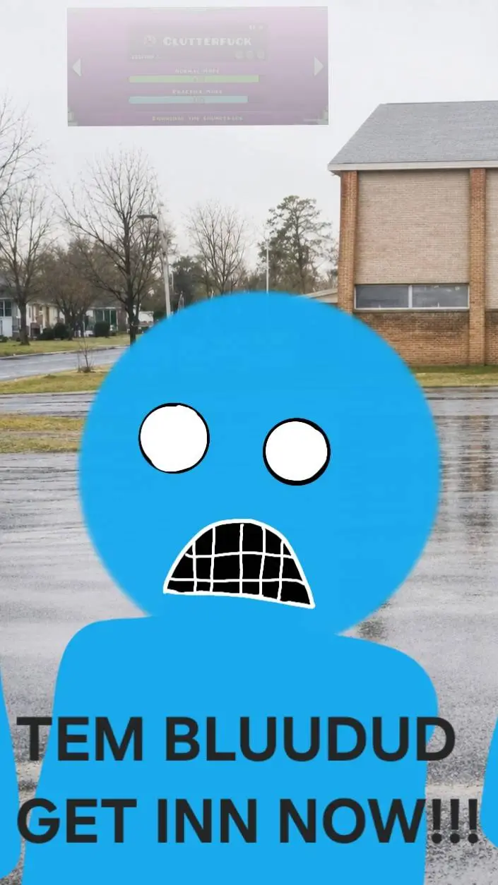 ai character: bluudud/bluedude background