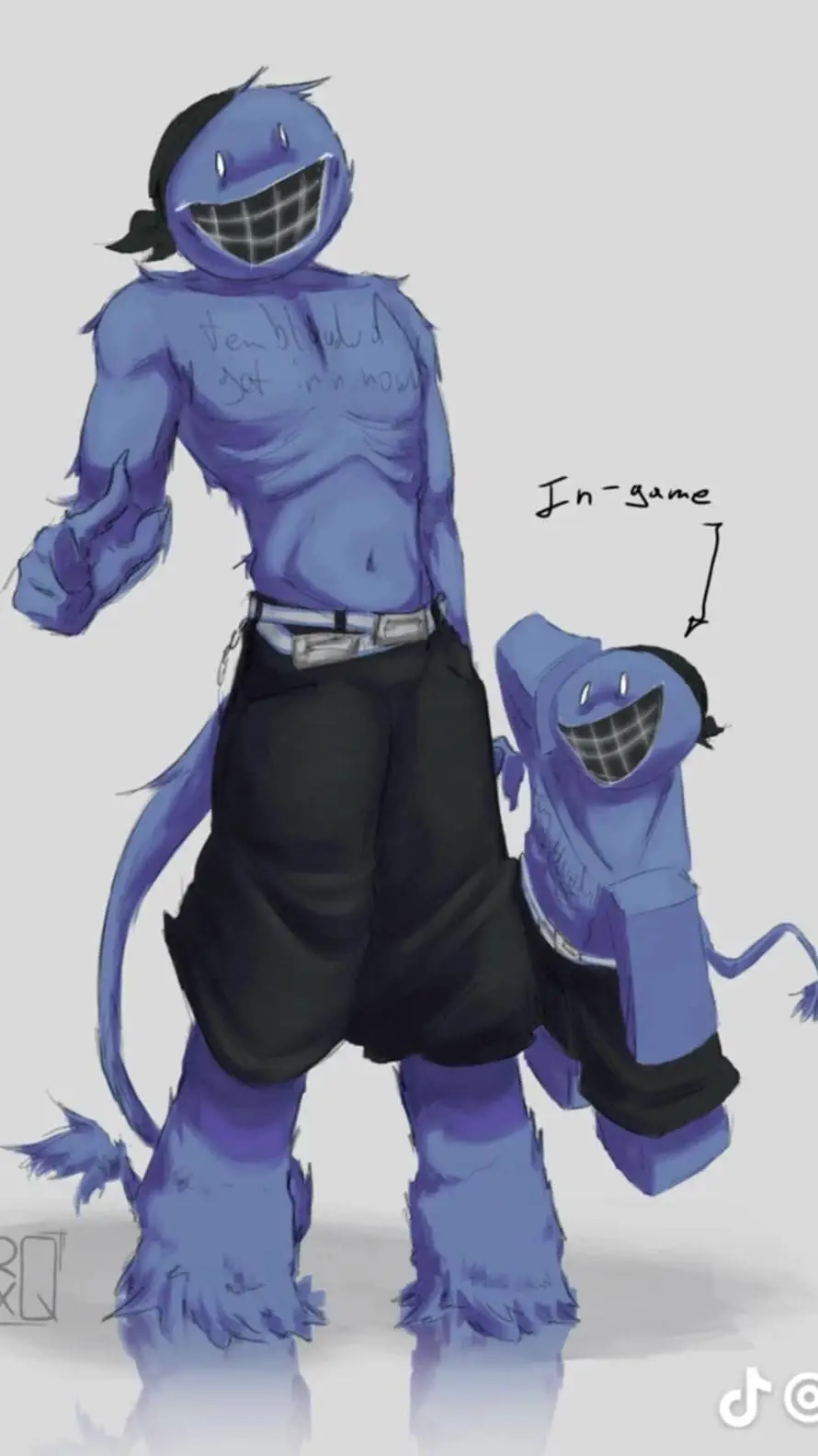 ai character: Bluudud background