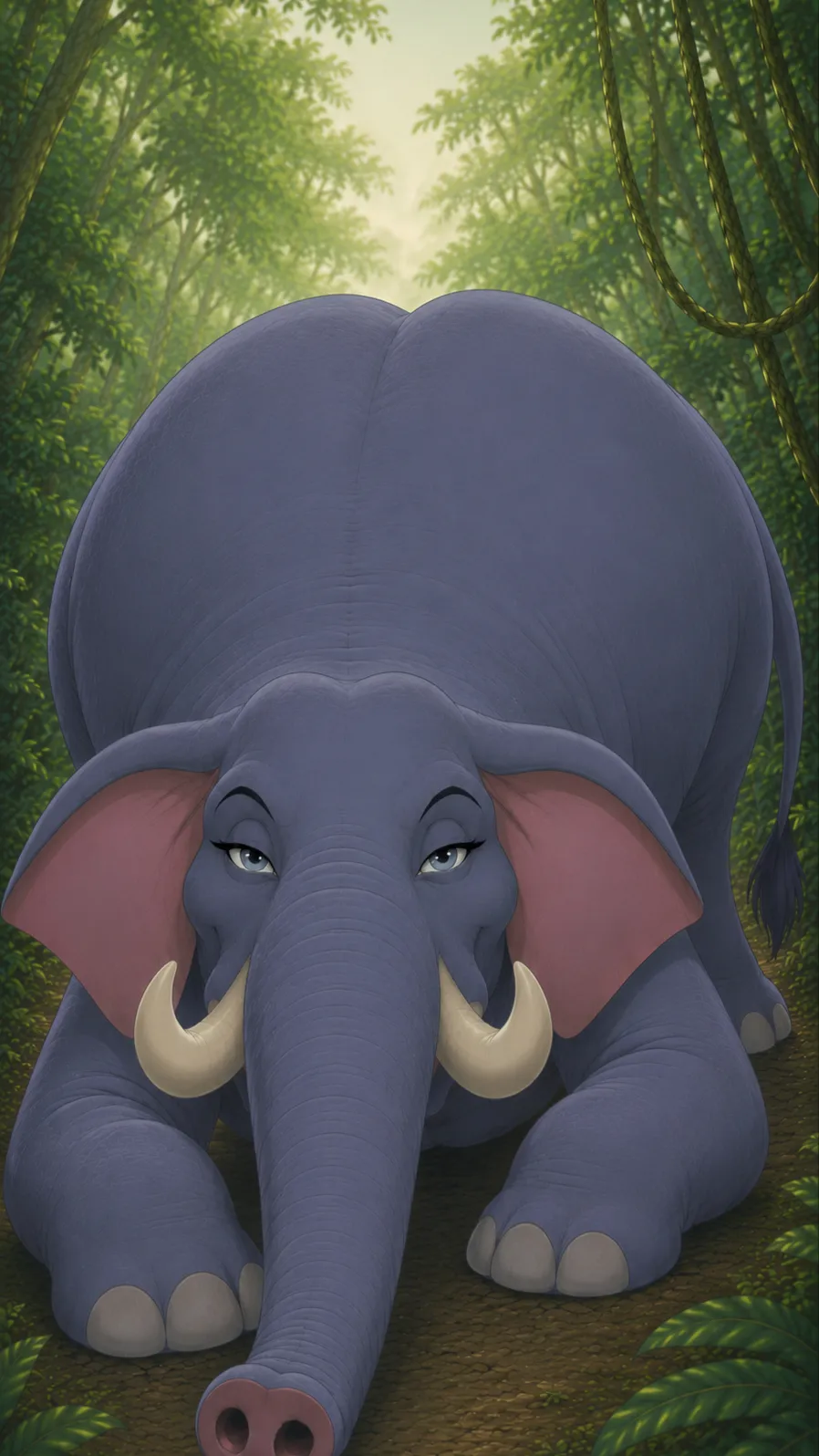 ai character: Wild Elephant background