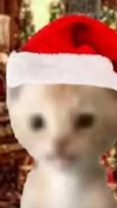 ai character: el-gato Christmas background