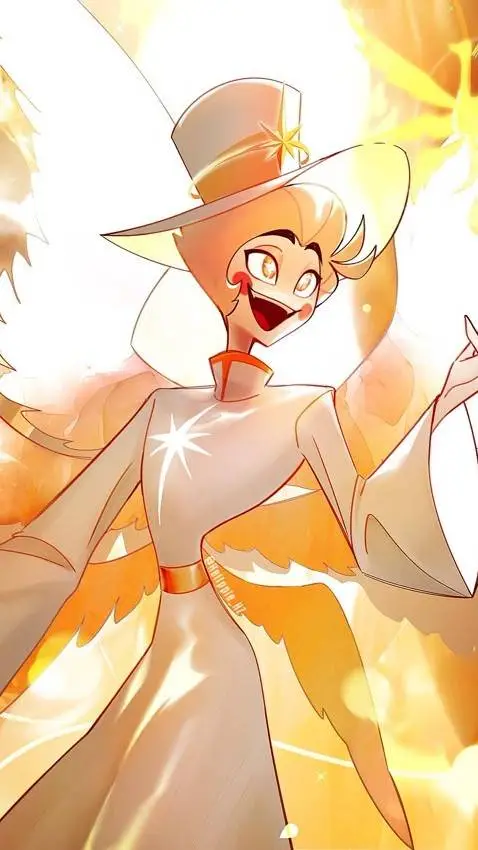 ai character: Lucifer angel  background