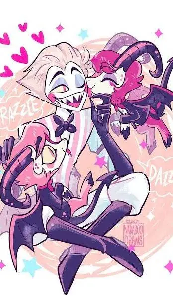 ai character: hh Lucifer angel background