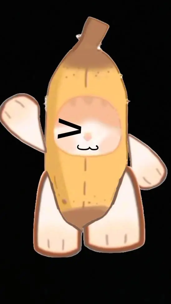 ai character: banana cat background